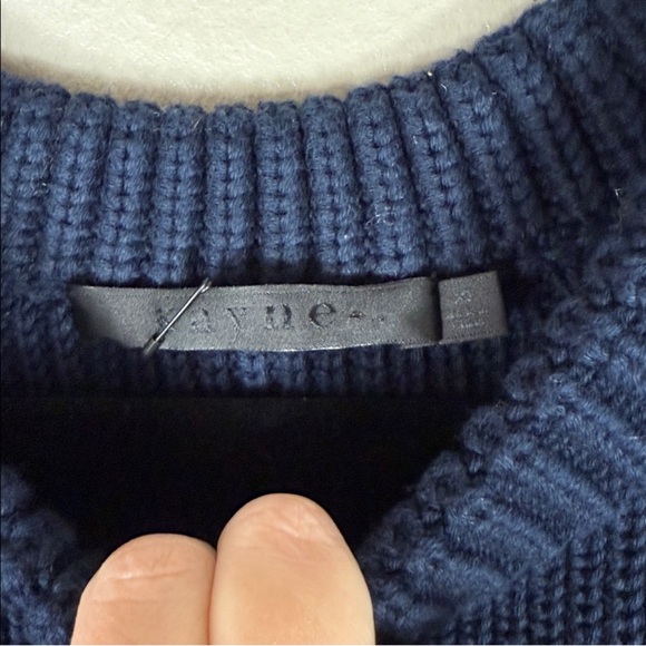 Jenni Kayne Men's Cotton Fisherman in Navy - Picture 6 of 8